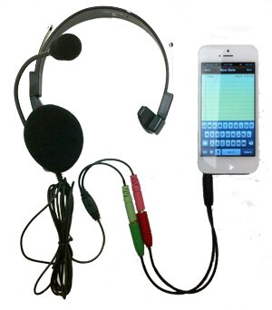iPhone 5 with Headset Microphone